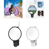 Maxbell Phone Fill Light Mirror Accessories Selfie Reflector Mirror for Phone Camera Black