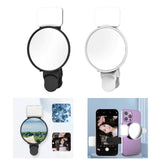 Maxbell Phone Fill Light Mirror Accessories Selfie Reflector Mirror for Phone Camera Black