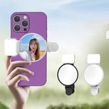 Maxbell Phone Fill Light Mirror Accessories Selfie Reflector Mirror for Phone Camera White