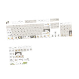 Maxbell 131 Keys PBT Keycaps Clear Keyboard Caps Ideal Gift Russian and English