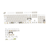 Maxbell 131 Keys PBT Keycaps Clear Keyboard Caps Ideal Gift Russian and English