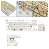 Maxbell 131 Keys PBT Keycaps Clear Keyboard Caps Ideal Gift Russian and English