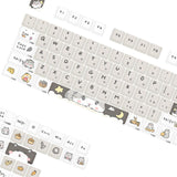 Maxbell 131 Keys PBT Keycaps Clear Keyboard Caps Ideal Gift Russian and English