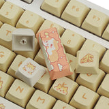Maxbell PBT Keycaps 132 Keys Xda Height Easy Installation Cute English Keyboard Caps