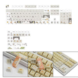 Maxbell PBT Keycaps 132 Keys Xda Height Easy Installation Cute English Keyboard Caps