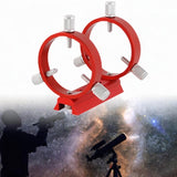 Maxbell Star Finding Bracket Red Holder for Star Finders Astrophotography Finderscope 6cm Dia