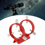 Maxbell Star Finding Bracket Red Holder for Star Finders Astrophotography Finderscope 6cm Dia