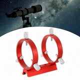 Maxbell Star Finding Bracket Red Holder for Star Finders Astrophotography Finderscope 6.8cm Dia