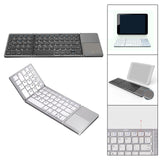 Maxbell Foldable Keyboard Lightweight Cordless Keyboard for Tablet Laptop Smartphone Gray