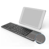 Maxbell Foldable Keyboard Lightweight Cordless Keyboard for Tablet Laptop Smartphone Gray