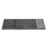 Maxbell Foldable Keyboard Lightweight Cordless Keyboard for Tablet Laptop Smartphone Gray