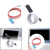 Maxbell Computer Screen Projection Cable Type C to HDTV Conversion Line for 4K TV Red Blue