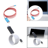 Maxbell Computer Screen Projection Cable Type C to HDTV Conversion Line for 4K TV Red Blue