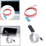 Maxbell Computer Screen Projection Cable Type C to HDTV Conversion Line for 4K TV Red Blue
