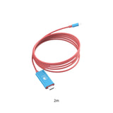 Maxbell Computer Screen Projection Cable Type C to HDTV Conversion Line for 4K TV Red Blue