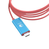 Maxbell Computer Screen Projection Cable Type C to HDTV Conversion Line for 4K TV Red Blue