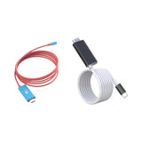 Maxbell Computer Screen Projection Cable Type C to HDTV Conversion Line for 4K TV Red Blue