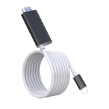 Maxbell Computer Screen Projection Cable Type C to HDTV Conversion Line for 4K TV Black White