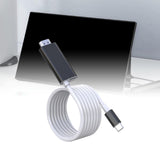 Maxbell Computer Screen Projection Cable Type C to HDTV Conversion Line for 4K TV Black White