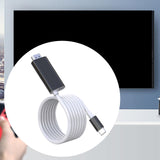 Maxbell Computer Screen Projection Cable Type C to HDTV Conversion Line for 4K TV Black White