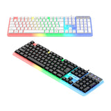 Maxbell Mechanical Gaming Keyboard PC Nonslip Women Men Waterproof USB Wired 104 Key White