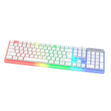 Maxbell Mechanical Gaming Keyboard PC Nonslip Women Men Waterproof USB Wired 104 Key White