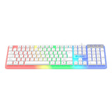 Maxbell Mechanical Gaming Keyboard PC Nonslip Women Men Waterproof USB Wired 104 Key White