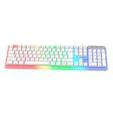 Maxbell Mechanical Gaming Keyboard PC Nonslip Women Men Waterproof USB Wired 104 Key White