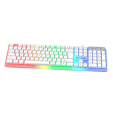 Maxbell Mechanical Gaming Keyboard PC Nonslip Women Men Waterproof USB Wired 104 Key White