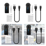 Maxbell Car Aux Receiver Portable Handsfree Calls Audio Adapter for Headphones Color Box Packing