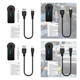 Maxbell Car Aux Receiver Portable Handsfree Calls Audio Adapter for Headphones Color Box Packing