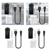 Maxbell Car Aux Receiver Portable Handsfree Calls Audio Adapter for Headphones Color Box Packing