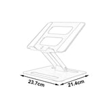 Maxbell Folding Laptop Stand Laptop Riser Holder for Tabletop Apartments Living Room Silver
