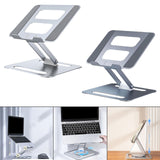 Maxbell Folding Laptop Stand Laptop Riser Holder for Tabletop Apartments Living Room Silver