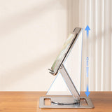 Maxbell Folding Laptop Stand Laptop Riser Holder for Tabletop Apartments Living Room Silver