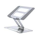 Maxbell Folding Laptop Stand Laptop Riser Holder for Tabletop Apartments Living Room Silver