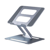 Maxbell Folding Laptop Stand Laptop Riser Holder for Tabletop Apartments Living Room Grey