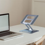 Maxbell Folding Laptop Stand Laptop Riser Holder for Tabletop Apartments Living Room Grey