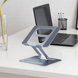 Maxbell Folding Laptop Stand Laptop Riser Holder for Tabletop Apartments Living Room Grey
