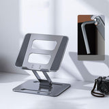 Maxbell Folding Laptop Stand Laptop Riser Holder for Tabletop Apartments Living Room Grey