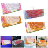 Maxbell Maxbell Wired USB C Gaming Keyboard Compact for Typing Gaming Office Gamer PC Laptop Mainly White