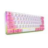 Maxbell Maxbell Wired USB C Gaming Keyboard Compact for Typing Gaming Office Gamer PC Laptop Mainly White