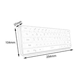 Maxbell Maxbell Wired USB C Gaming Keyboard Compact for Typing Gaming Office Gamer PC Laptop Mainly White