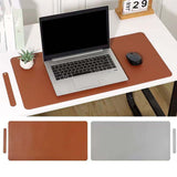 Maxbell Gaming Mouse Pad Extended Large Comes with Srtap Computer Mat for Desk Gamer Brown and Gray