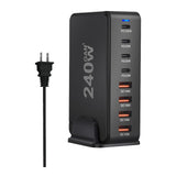 Maxbell Maxbell Desktop Charging Station Traveling Home USB Power Adapter 240W USB C Charger Black