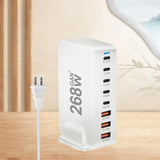 Maxbell 268W USB C Charger PD100W PD30W QC18W Multifunctional USB C Charging Station White