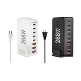Maxbell 268W USB C Charger PD100W PD30W QC18W Multifunctional USB C Charging Station White