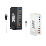 Maxbell 268W USB C Charger PD100W PD30W QC18W Multifunctional USB C Charging Station White