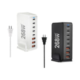 Maxbell 268W USB C Charger PD100W PD30W QC18W Multifunctional USB C Charging Station White