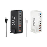 Maxbell 268W USB C Charger PD100W PD30W QC18W Multifunctional USB C Charging Station White